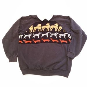 Cute sweatshirt with dogs Size L